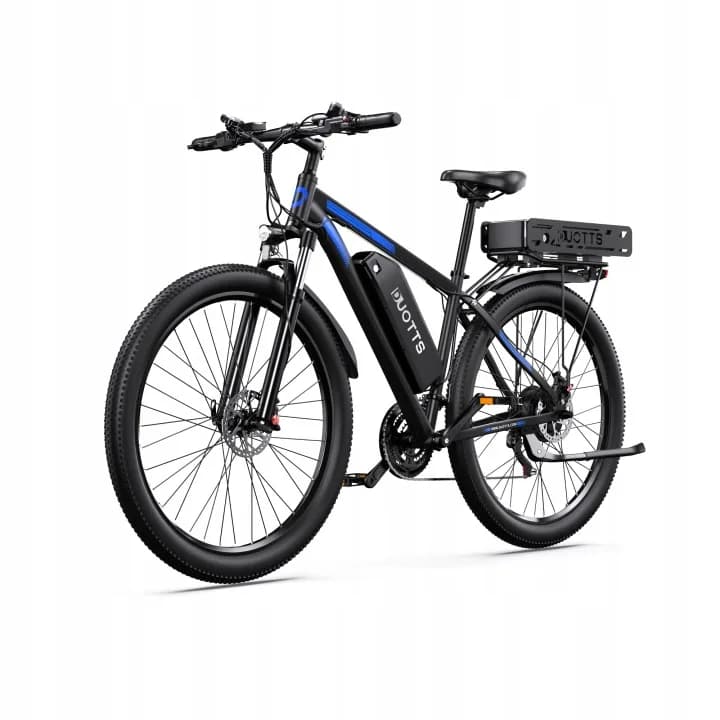 DUOTTS C29-K, e-bike připravený pro kurýrní rozvoz, pohled ze tří čtvrtin